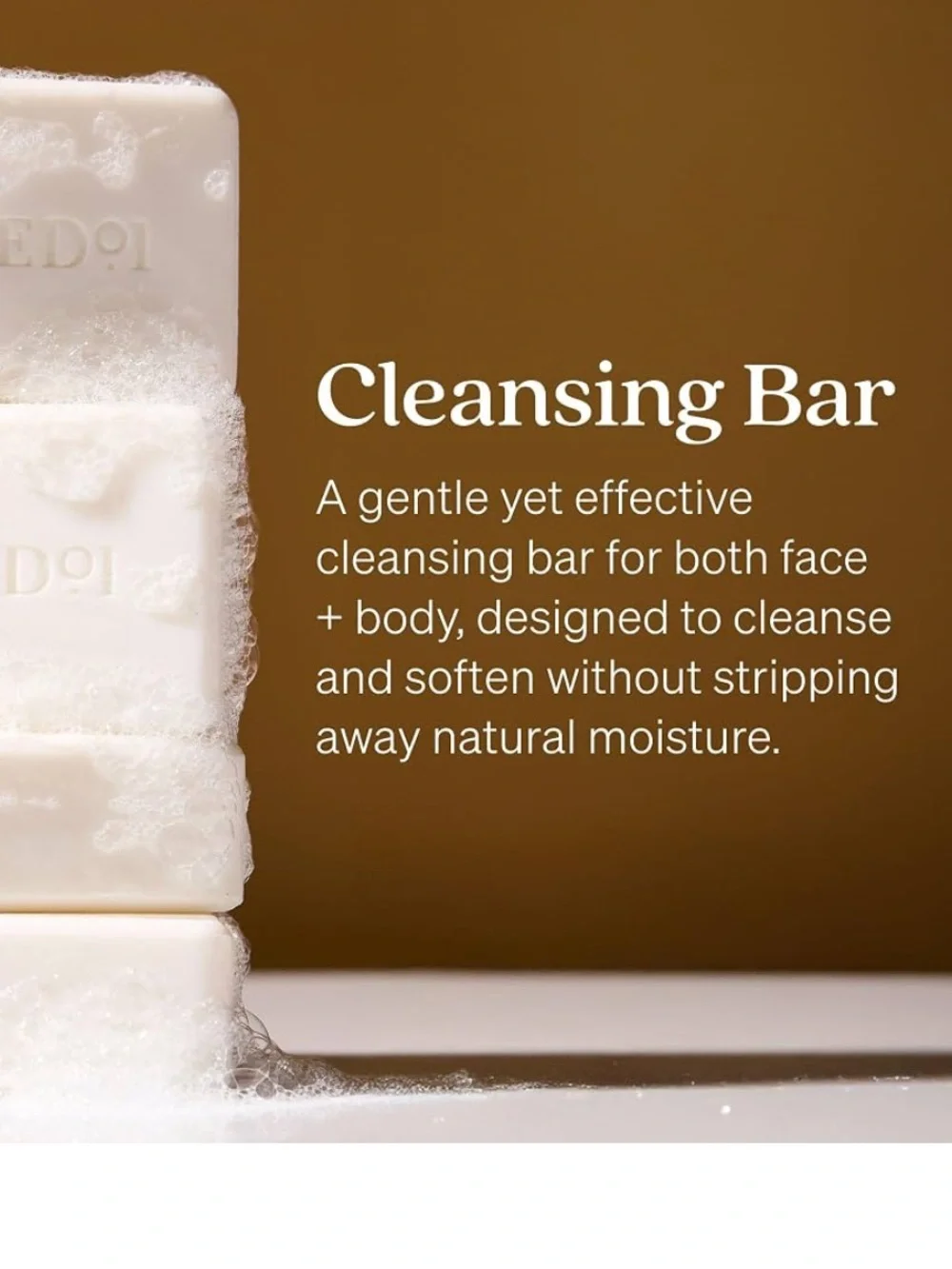 Loved01 Face & Body Cleansing Bar, 4 Bars